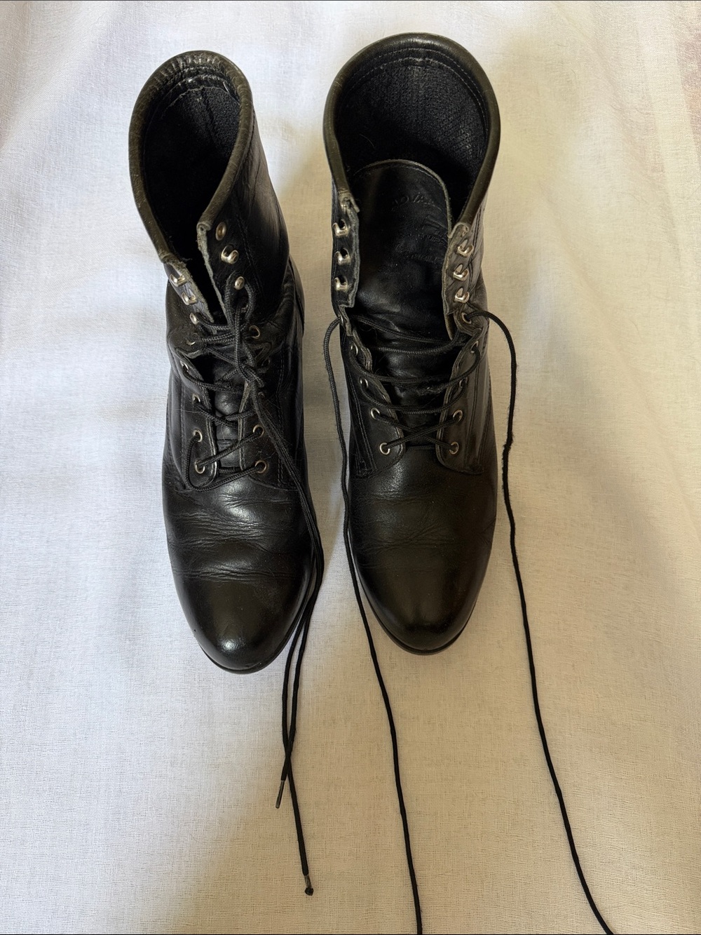 Men’s Ariat Black Leather Lace-Up Work Boots